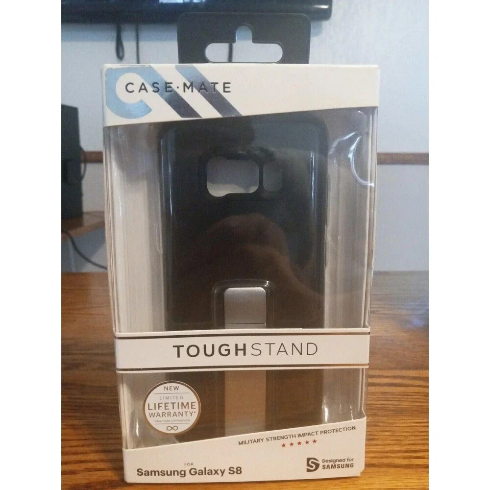 Case Mate Tough Stand Case for Samsung Galaxy S8 - Black Free Shipping
